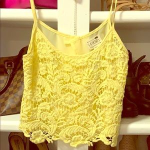 Yellow crop tank